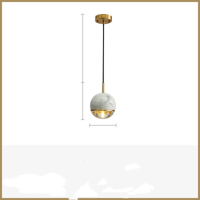 All Copper Light Luxury Bedroom Bedside Small Chandelier Nordic Personality