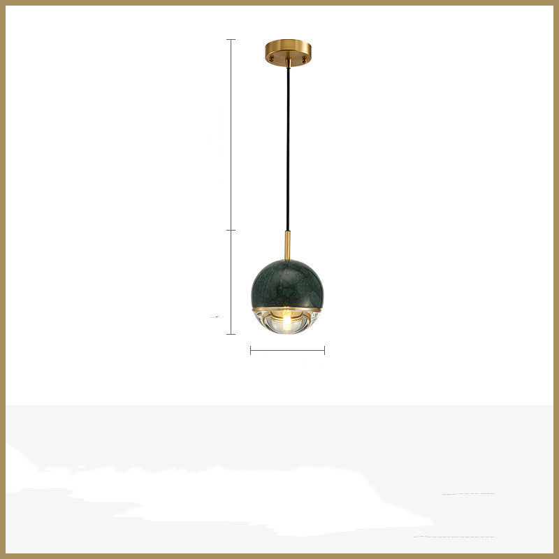 All Copper Light Luxury Bedroom Bedside Small Chandelier Nordic Personality