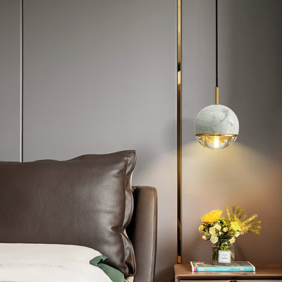 All Copper Light Luxury Bedroom Bedside Small Chandelier Nordic Personality