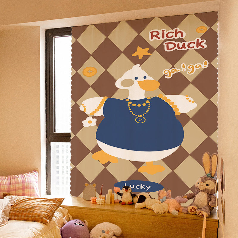 A6L Velcro Curtain Punch-free Ins New Bedroom Girl Adhesive All Sunshading Simple Self-adhesive