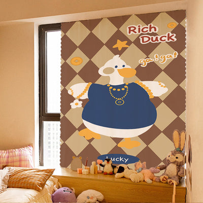 A6L Velcro Curtain Punch-free Ins New Bedroom Girl Adhesive All Sunshading Simple Self-adhesive