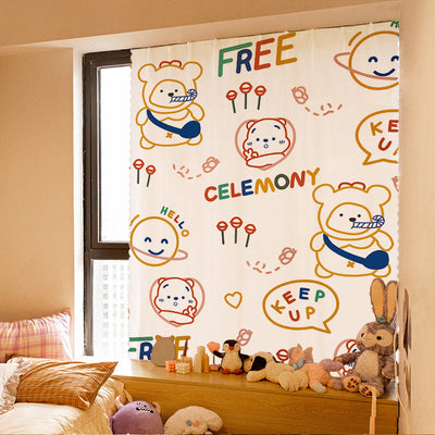 A6L Velcro Curtain Punch-free Ins New Bedroom Girl Adhesive All Sunshading Simple Self-adhesive