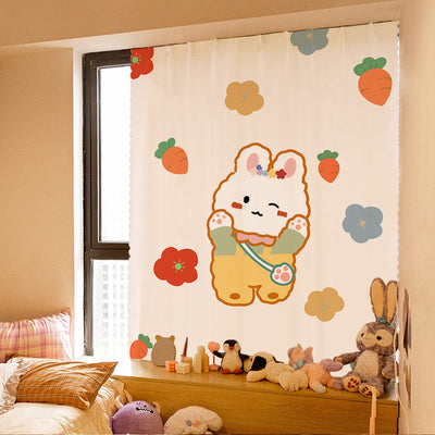 A6L Velcro Curtain Punch-free Ins New Bedroom Girl Adhesive All Sunshading Simple Self-adhesive