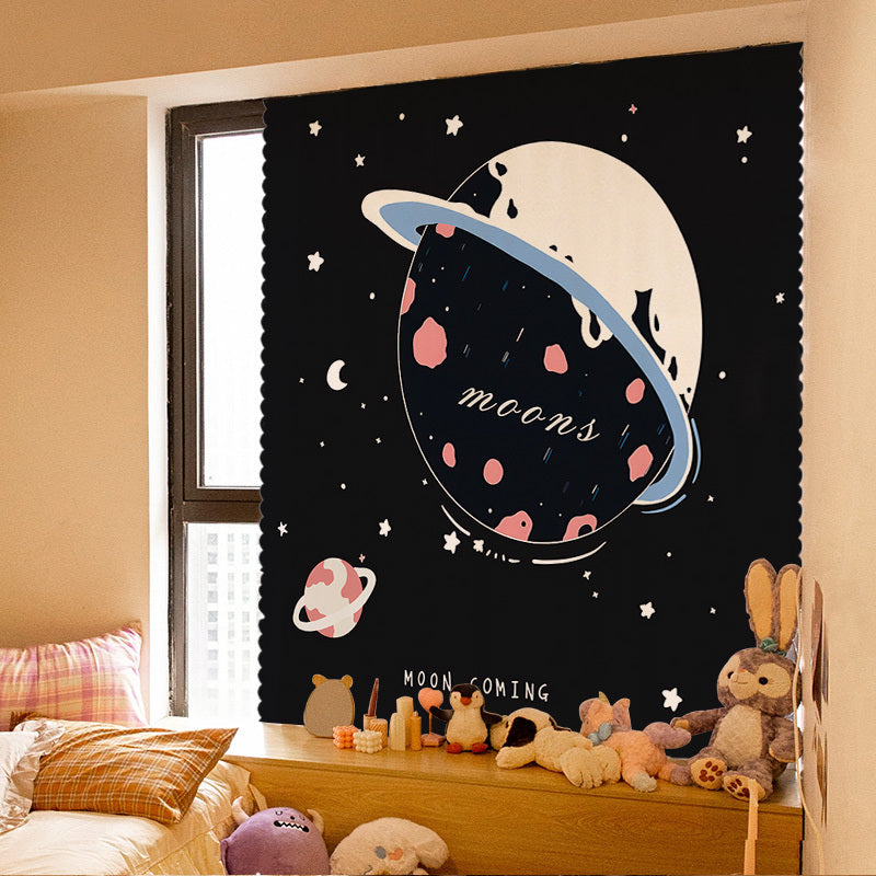 A6L Velcro Curtain Punch-free Ins New Bedroom Girl Adhesive All Sunshading Simple Self-adhesive