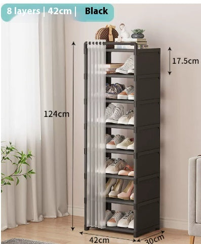 Dust-proof Wardrobe Household Bedroom Storage Cabinet Combination Locker Small Wardrobe Storage Rack