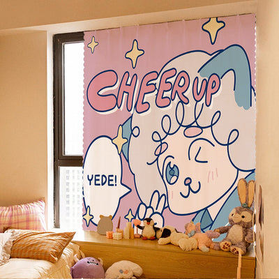 A6L Velcro Curtain Punch-free Ins New Bedroom Girl Adhesive All Sunshading Simple Self-adhesive
