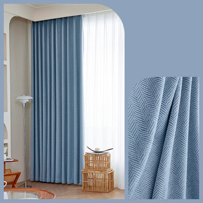 Home Fashion Chenille Blackout Curtains